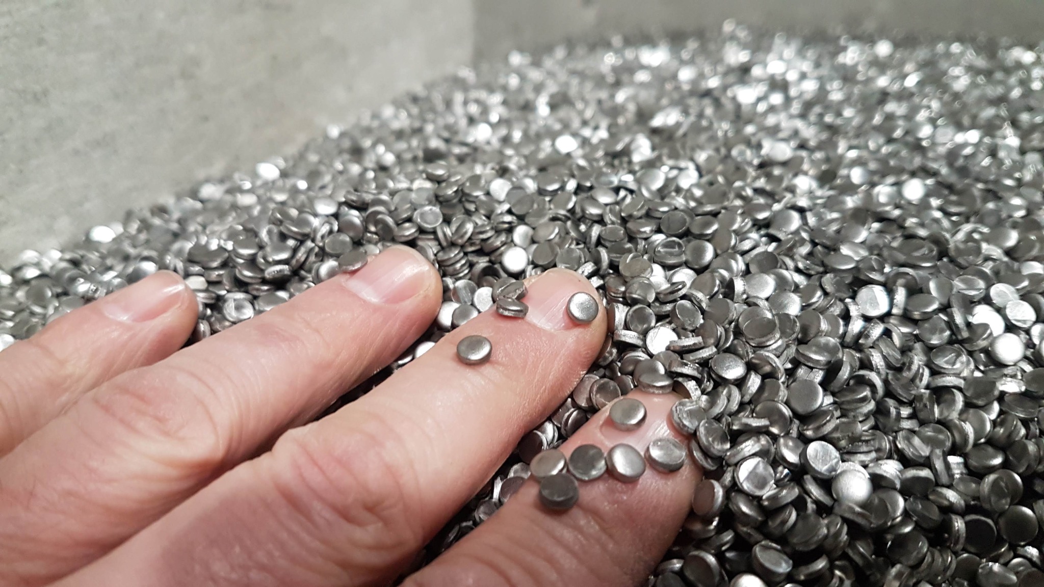 Dettaglio di materiale metallico