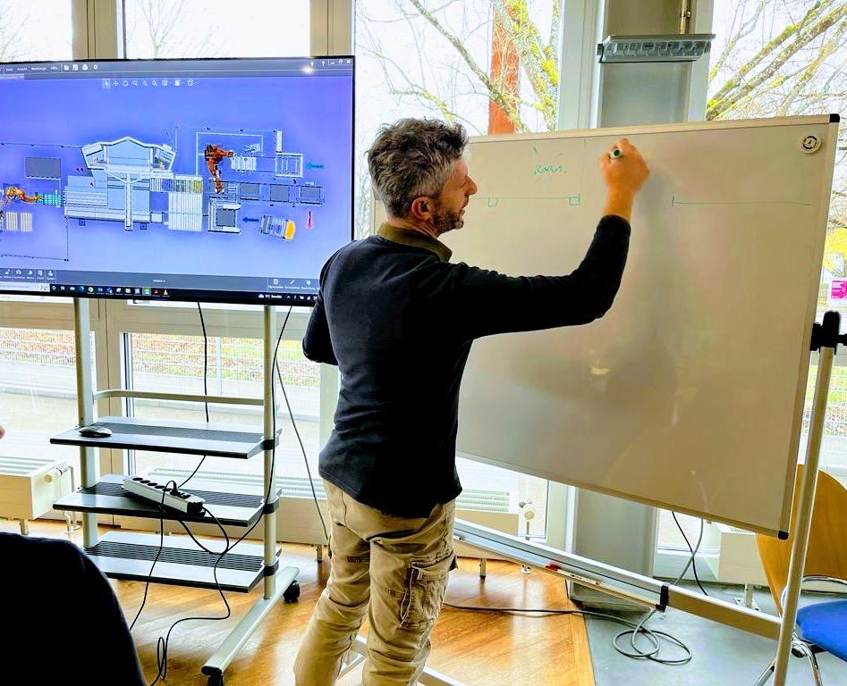 Davide Gastaldi durante una sessione di lavoro